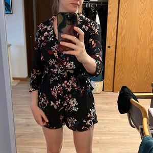 Floral short romper great for the summer